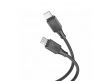 Кабель Type-C - Type-C HOCO X101 60W Silicone (черный) 1м
