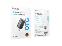 Переходник OTG BOROFONE BV26 USB - Lightning USB 2.0 (черный)