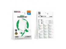 Адаптер сетевой BOROFONE BAS72A QC 3.0 + кабель Type-C (белый)