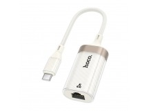 Переходник RJ45 (м) - Type-C (п) Hoco UA41B Crystal (apricot) (240956)