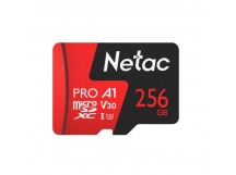 MicroSDXC  256GB  Netac  P500  Extreme Pro Class 10 UHS-I A1 V30 (100 Mb/s) + SD адаптер