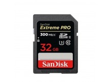 SDHC  32GB  Sandisk Class 10 Extreme Pro UHS-II, U3, V90 (300 Mb/s)
