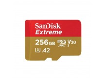 MicroSDXC  256GB  SanDisk Class 10 Extreme A2 UHS-I U3 (190/130 Mb/s) без адаптера