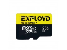 MicroSDXC  256GB  Exployd Class 10 Premium UHS-I U3 (95 Mb/s) без адаптера