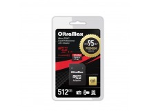 MicroSDXC  512GB  OltraMax Class 10 Premium UHS-I U3 (95 Mb/s) + SD адаптер