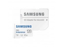 MicroSD  128GB  Samsung Class 10 Pro Endurance UHS-I (R/W 100/30 MB/s) + SD адаптер (для видеорегистратора)