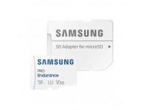 MicroSDXC  256GB  Samsung Class 10 Pro Endurance UHS-I (R/W 100/30 MB/s) + SD адаптер (для видеорегистратора)