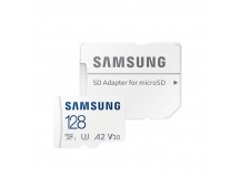 MicroSD  128GB  Samsung Class 10 Pro Plus A2 V30 U3 (R/W 180/130 MB/s) + SD адаптер