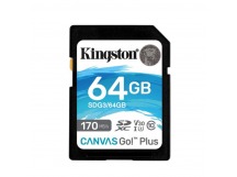 SDXC  64GB  Kingston Class 10 UHS-I U3 V30 Canvas Go Plus G4 200R V30