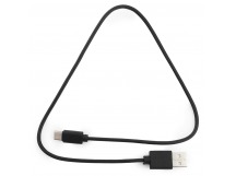 USB кабель шт.USB (A) - шт.Type-C "Гарнизон" 0,5м, медь, чёрный, пакет