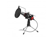 Микрофон стрим игровой DEFENDER Forte GMC 300 3,5 мм, провод 1.5 м (1/20)