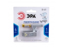Фонарь ЭРА SB-401 пушлайт подсветка на петлю в кухонный шкаф 3SMD 2xA23 блистер (10/120/3240)