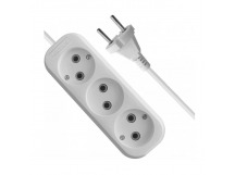 Удлинитель KRONUS 3 гнезда 7 метров 10А/2,2кВт без заземления ПВС 2х1,0 (NG-10-3-7) (1/25)