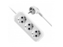 Удлинитель KRONUS 3 гнезда 3 метра 16А/3,5кВт с заземлением ПВС 3х1,0 (G-16-3-3) (1/40)