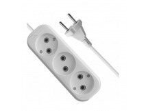 Удлинитель KRONUS 3 гнезда 3 метра 10А/2,2кВт без заземления ПВС 2х1,0 (NG-10-3-3) (1/40)