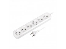 Удлинитель SMARTBUY 6 гнезд 5 метров 10А/2,2кВт без заземления ПВС 2х1,0 (1/35)