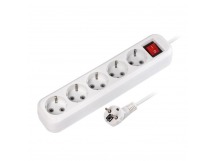 Удлинитель SMARTBUY 5 гнезд 5 м, 16А/3,5кВт с выкл. и заземлением ПВС 3х1,0 (1/30)