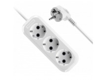 Удлинитель KRONUS 3 гнезда 10 метров 16А/3,5кВт с заземлением ПВС 3х1,0 (G-16-3-10) (1/20)