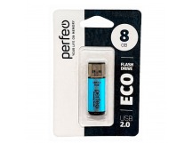 USB 2.0 Flash накопитель  8GB Perfeo E04 economy series, синяя