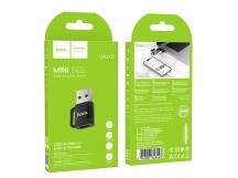 Переходник HOCO UA31D USB папа - Type C мама (черный)