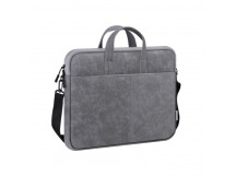 Сумка для ноутбука DEFENDER Solid 15.6" PU кожа, карман, серый (1/30)
