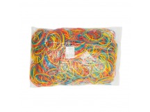 Резинки для купюр Buro d=60мм 1.5мм 1000гр ассорти пластиковый пакет