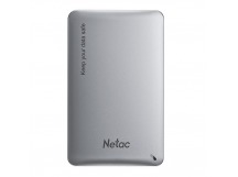Внешний корпус Netac WH12 для HDD/SSD, 2.5", алюминий серебро (USB 3.0 / Type C /Type C)