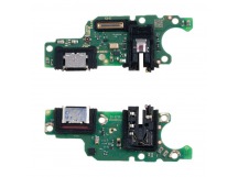 Шлейф для Huawei Honor X6c (NIC-LX1/NIC-LX2/NIC-LX3) плата на системный разъем/разъем гарнитуры/микрофон - Премиум