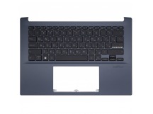 Топ-панель для Asus VivoBook Pro 14 X3400PA темно-синяя с подсветкой