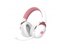 Гарнитура беспроводная игровая DEFENDER Sabotauge, BT/2.4G, Bluetooth, микрофон с шумоподавлением, розово-белый(1/12)