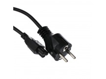 Кабель питания для ноутбуков 3-pin (прямая Евровилка) 220V 1,8m TELECOM <TP022-1.8-BK>(1/100)