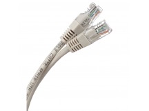 Патч-корд литой AOPEN UTP кат. 5е, серый, 1 м. (1/150)