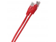 Патч-корд литой AOPEN UTP кат. 5е, красный, 2 м. (1/100)