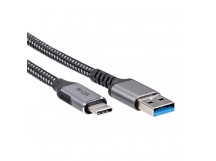 Кабель USB3.2 Gen2, AM--> CM, 10Gbs, All Shell 2м VCOM <CU401M-2M> (1/125)