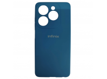 Чехол силиконовый Tecno Spark 20/20С Silicone Cover с лого розовый синий