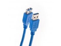 Кабель удлинительный USB 3.0 - AF, 3 м., синий AOPEN (1/40)