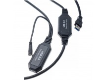 Кабель удлинительный USB 3.0-repeater, активный <Am--> Af> 10м VCOM <CU827-10M> (1/20)
