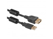 Кабель удлинительный DEFENDER USB02-06PRO USB2.0, AM-AF, черный, 1.8м. (1/50/200)