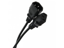 Кабель UPS - устройство 220V (IEC-320-C13/C14) <VDE>3G0,75mm2, 1,8m,медь,TELECOM <TE001-CU0.75-1.8M> (1/60)