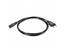 Кабель для аудио-видео техники IEC-320-C7, 2-pin 1,8m ,черный, медь, TELECOM <TE023-CU0.5-1.8M> (1/180)