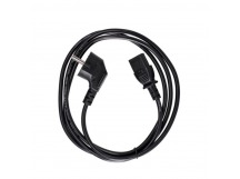 Кабель компьютер--> розетка 220V EU (угловой) <VDE> 3GX0,5mm2, 1,8m, медь, TELECOM <TY021-CU0.5-1.8M> (1/60)