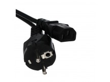 Кабель компьютер--> розетка 220V EU (прямой) <5.0м> TELECOM <TP021-5.0-BK> (1/50)