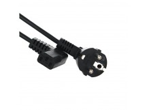 Кабель компьютер--> розетка 220V EU (угловой) <3м> TELECOM <TP021DA-3.0-BK> (1/50)