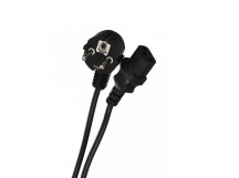 Кабель компьютер--> розетка 220V EU (угловой) <VDE> 3G*0,75mm2 VCOM <CE021-CU0.75-5> , 5,0м (1/20)