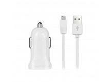 Блок питания автомобильный 1 USB Noname, FZ2mW, 1500mA, кабель микро USB, цвет: белый