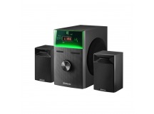 Акустическая 2.1 система DEFENDER Tresor 50Вт, BT/FM/USB/AUX/RC/Light, черный (1/2)