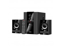 Акустическая система SVEN АС MS-1821 (44 Вт, Bluetooth, пульт, дисплей, FM, USB, SD), черный (1/4)
