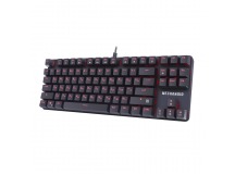 Клавиатура проводная игровая механическая DEFENDER Mechanoid GK-581 RU,87кн,SNK корич, черная (1/20)