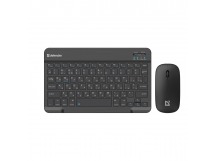 Комплект беспроводной Клавиатура + Мышь DEFENDER Network C-971 RU, BT, компактный, черный (1/22)
