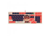 Клавиатура проводная игровая механическая A4TECH Bloody AT98 Proxy Boom механическая USB for gamer LED (AT98), бежевый/красный (1/10)